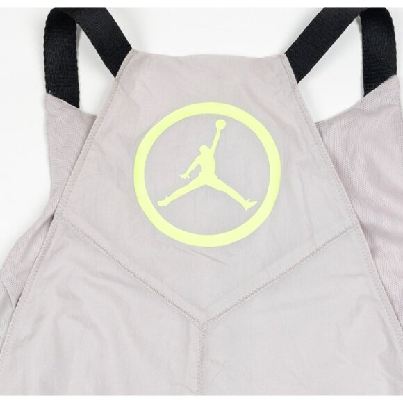Jordan Utility Flight Dress Womens Small Gray Neon Belted Buckle Snap CV7605-055 - Picture 11 of 15